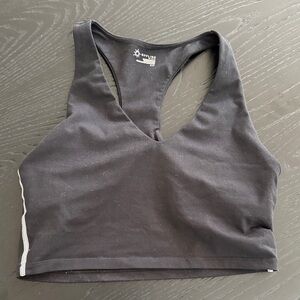 Aerie Black Sports Bra Crop Tank